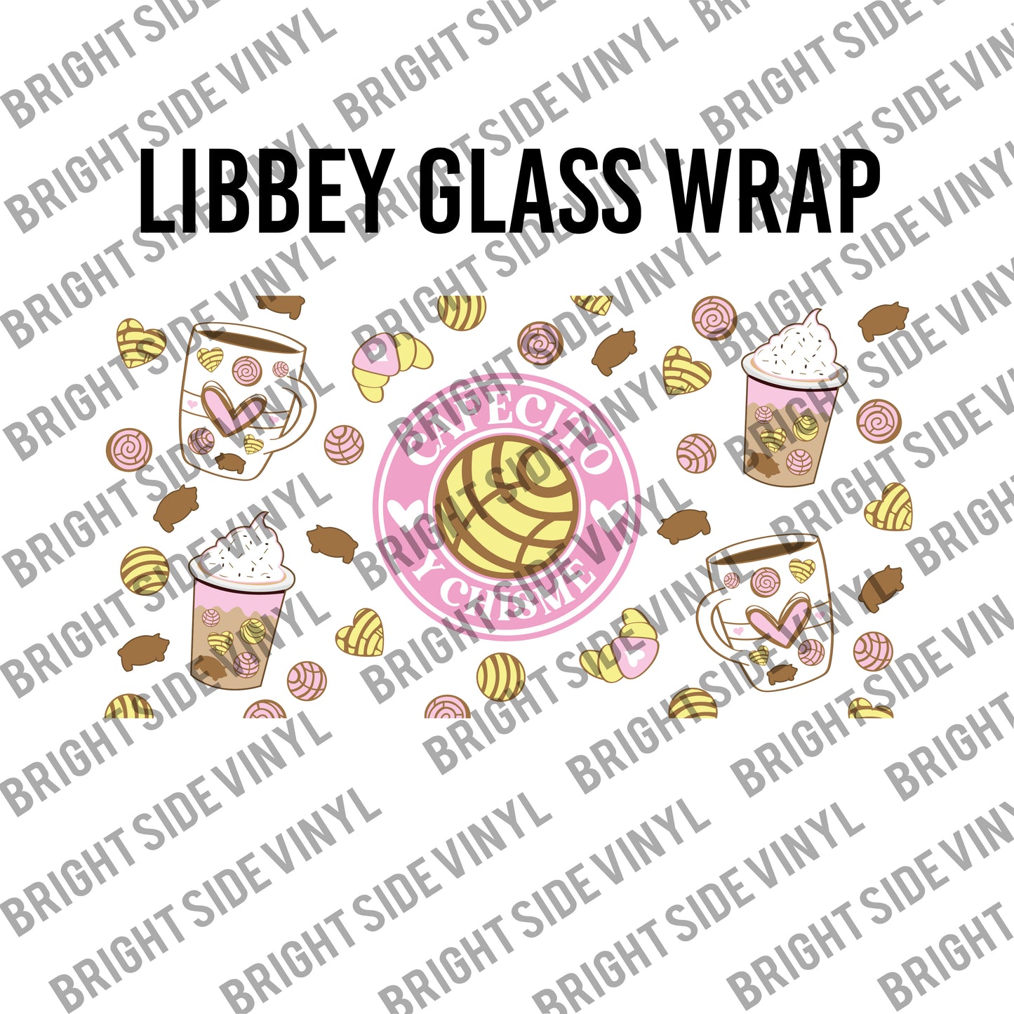 Cafecito Y Chisme (Libbey Glass Wrap)