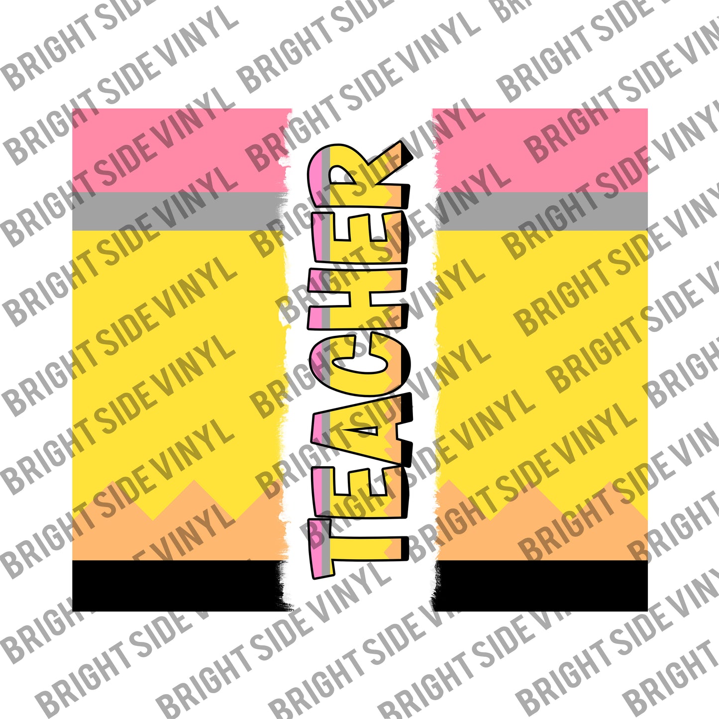 Teacher Pencil Tumbler Wrap