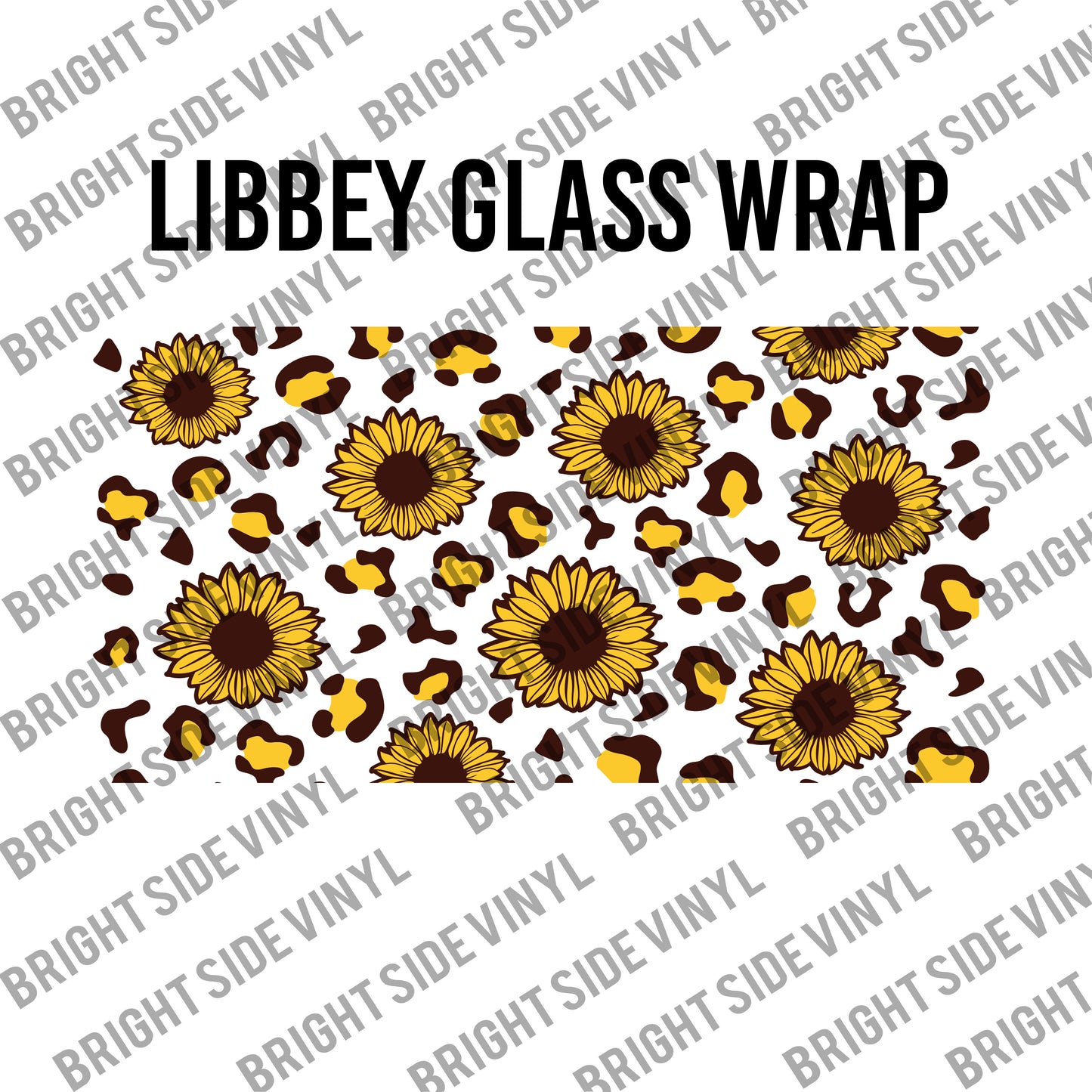 Sunflower Leopard (Libbey Glass Wrap)