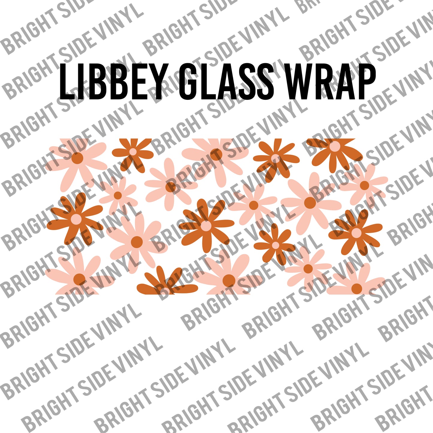 Groovy Flowers (Libbey Glass Wrap)