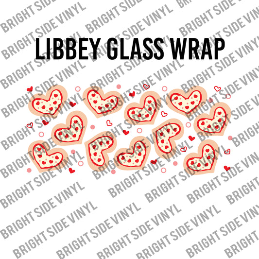 Pizza Hearts (Libbey Glass Wrap)