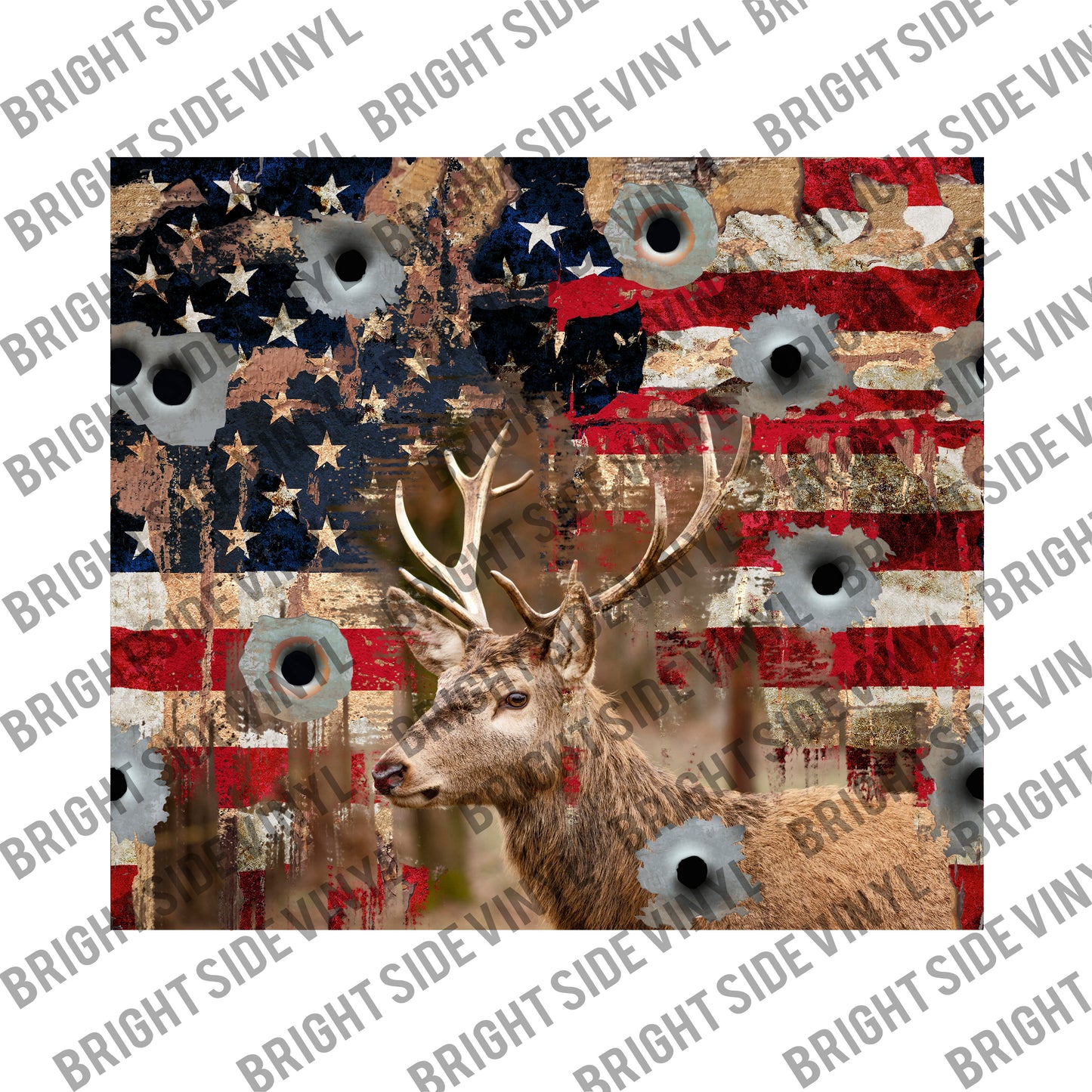 Hunting Deer Print Tumbler Wrap