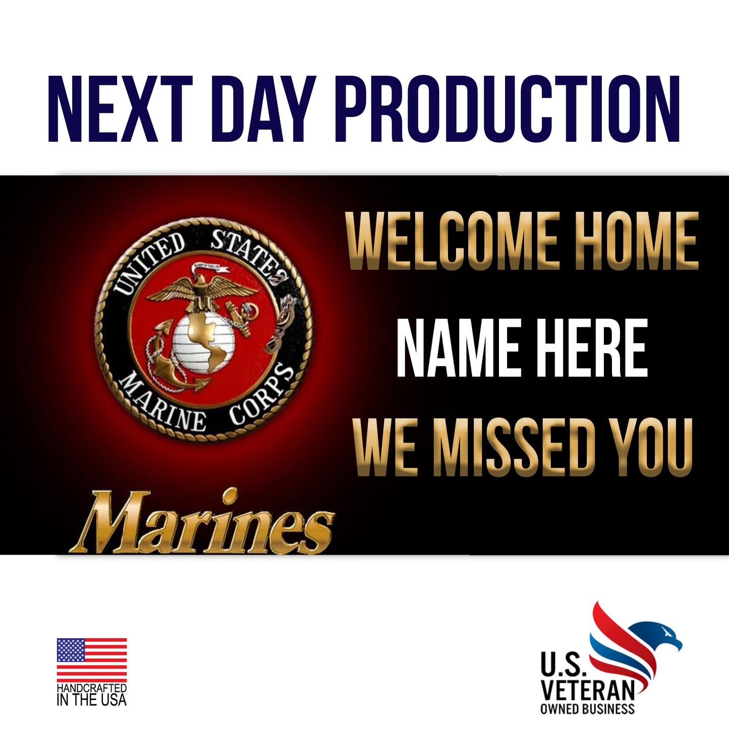Marines Welcome Home Outdoor / Indoor Banner