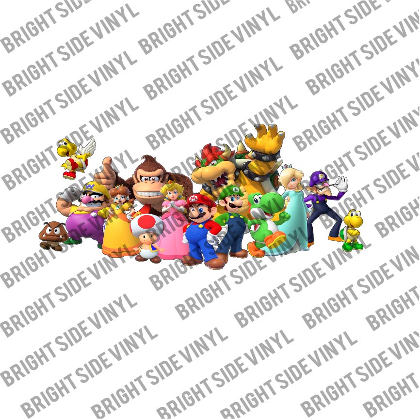 Mario Brothers  (Libbey Glass Wrap)
