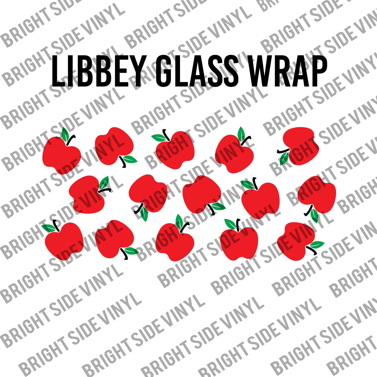 Red Apple (Libbey Glass Wrap)