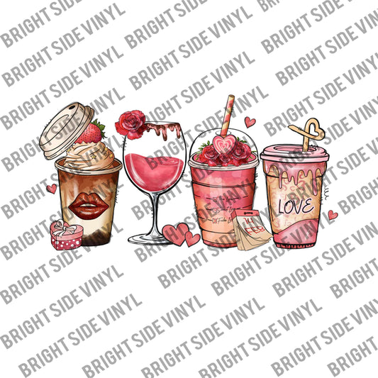 Strawberry Rose Latte (Sublimation Transfer)